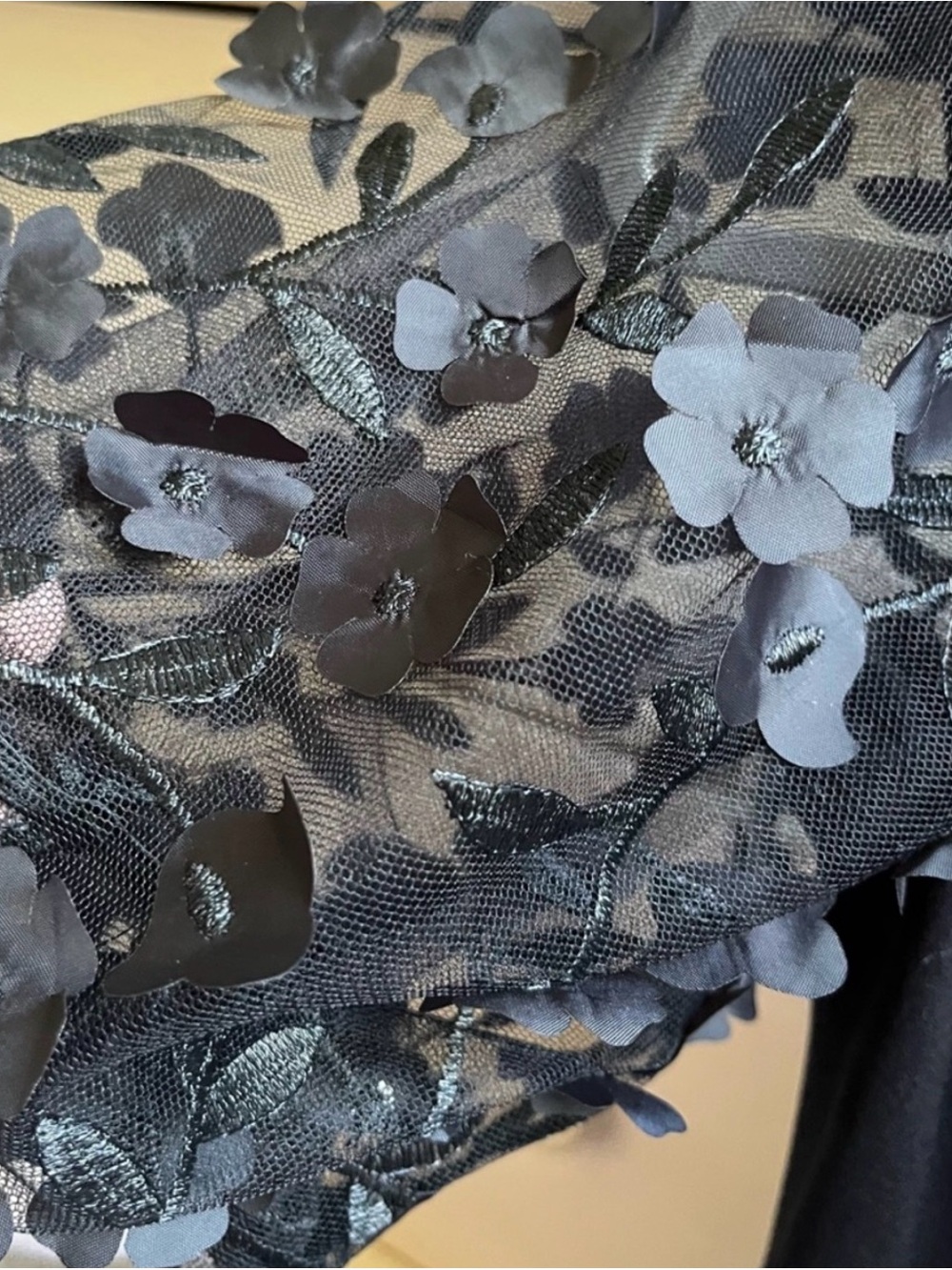 NWT XSCAPE "Belle" Floral Black Jumpsuit 8P - Picture 7 of 10